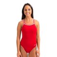 thumbnail image 3 of Dolfin Chloroban Team Solid Suit Womens Red 32, 3 of 5
