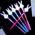thumbnail image 2 of Lubelski LED Stick Cartoon Rabbit Energy Efficient Three-speed Flash Eye-catching Simple Operation Entertainment Toy LED Flashing Light Up Glow Fairy Stick for Party, 2 of 8