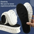 thumbnail image 2 of New Steppers Insoles for Men & Women, 4D Cloud Massage Memory Foam Insoles with Arch Support, Comfortable and Breathable Black - 2 Pair, 2 of 8