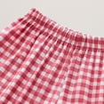 thumbnail image 7 of Eltusu Girls Outfit Sets, Short Sleeve Plaid Elastic Waist T-Shirts & Shorts Sets Red Size 1-15 T, 7 of 7