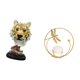 thumbnail image 5 of Escultura Moderna De Animal Con Bola De Cristal Para Entrada, Sala De Estar, Estantería, Mesa, Pasillo, Chimenea, Dormitorio, Oficina, Decoración., 5 of 8