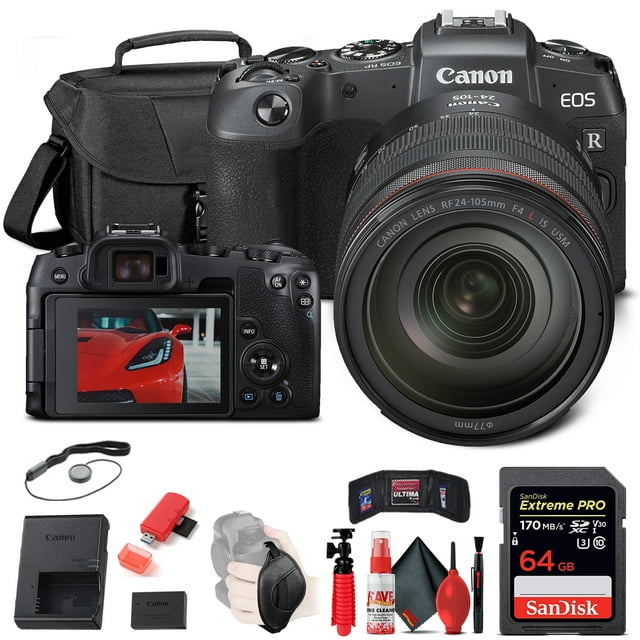 Canon EOS RP Mirrorless Camera with 24-105mm Lens (3380C012) + 64GB + More