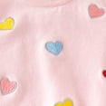 thumbnail image 4 of GYRATEDREAM Toddler Baby Girl Sweater Kids Love Heart Embroidered Long Sleeve Crewneck Sweatshirt Tops Fall Winter Clothes Outfits, 4 of 7