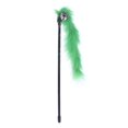 thumbnail image 2 of Pet Teaser Feathers Bell Stick Cats Catcher Interactive Wand Toys (Verde) Likrtyny Para estrenar, 2 of 8
