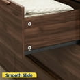 thumbnail image 4 of Mid Century Modern Walnut Dresser, 54″ Wide 6-Drawer Chest with Wood Handles for Living Room, Bedroom or Hallway, 4 of 8