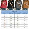 thumbnail image 2 of Women's Sweatshirts Elk Christmas Sweatshirt Long Sleeve Casual Pullover Tunic Tops, 2 of 4