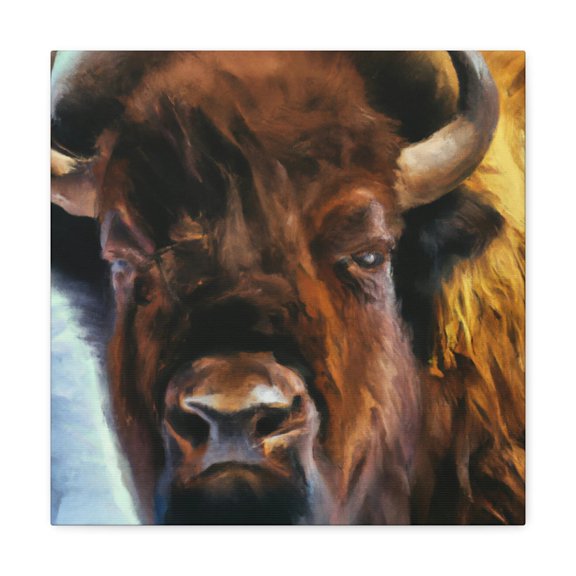 Bison of the Prairie - Canvas