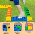 thumbnail image 7 of Sunny & Fun Interlocking Stepping Boards W/Rubber Grip Obstacle Course for Child - Set of 8, 7 of 7
