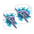 thumbnail image 2 of Bulopur Watercolor Turtle Car Windshield Sun Shade Blocks Sunlight Front Windshield Sun Shade with Shortage Bag Automotive Interior Sun Protection for Most Vans SUVs Trucks, 2 of 6