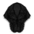 thumbnail image 2 of Lovskoo Women Faux Fur Coat Jackets Wrap Cape Shawl for Wedding Party Winter Keep Warm Outerwear Black, 2 of 3
