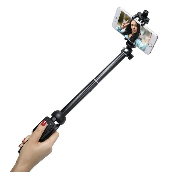 CoreLife Selfie Stick Tripod for Phones - Universal Extra Long 40" Extendable & 360° Rotation Tripod Selfie Stick with Wireless Bluetooth Remote Control