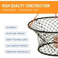 Protoco Crab Ring Crab Fishing Trap, Crabbing Ring with Net & Ring and