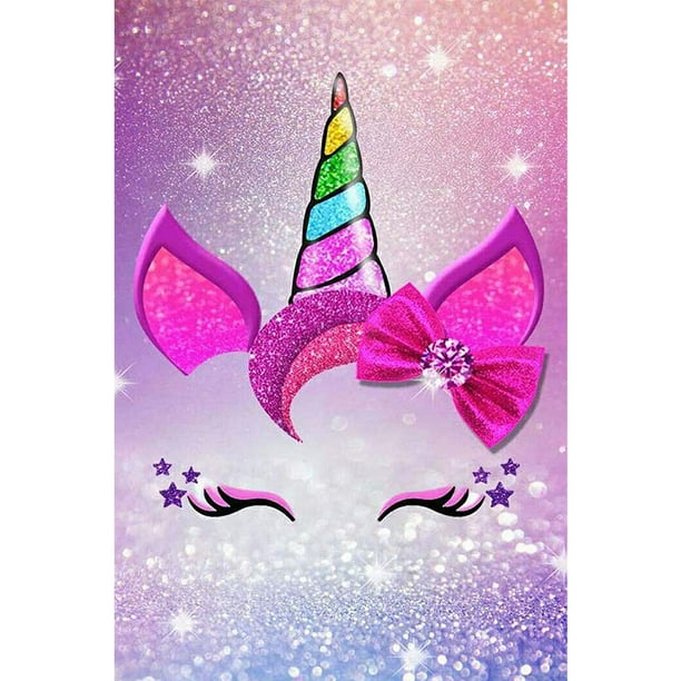 Cuadros Decorativos (DE0889) 5D DIY taladro completo diamante pintura caballo rosa punto de cruz bordado artesanía 30x40cm Tmvgtek embutido en tela