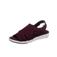 thumbnail image 2 of Jsaierl Platform Sandals for Women Casual Summer Open Toe Sandals Comfy Hollow Out Sandals Trendy Beach Sandal Size 10, 2 of 5