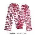 thumbnail image 4 of Unique Bargains 1 Pc Scarf Sequined Cut-Out Neck Scarf Rose Red, 4 of 6