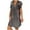 B Gray, variant on Elainilye Fashion Long Dresses for Women Casual V-Neck Solid Dresses Summer Short Sleeve Pullover Dress,Gray