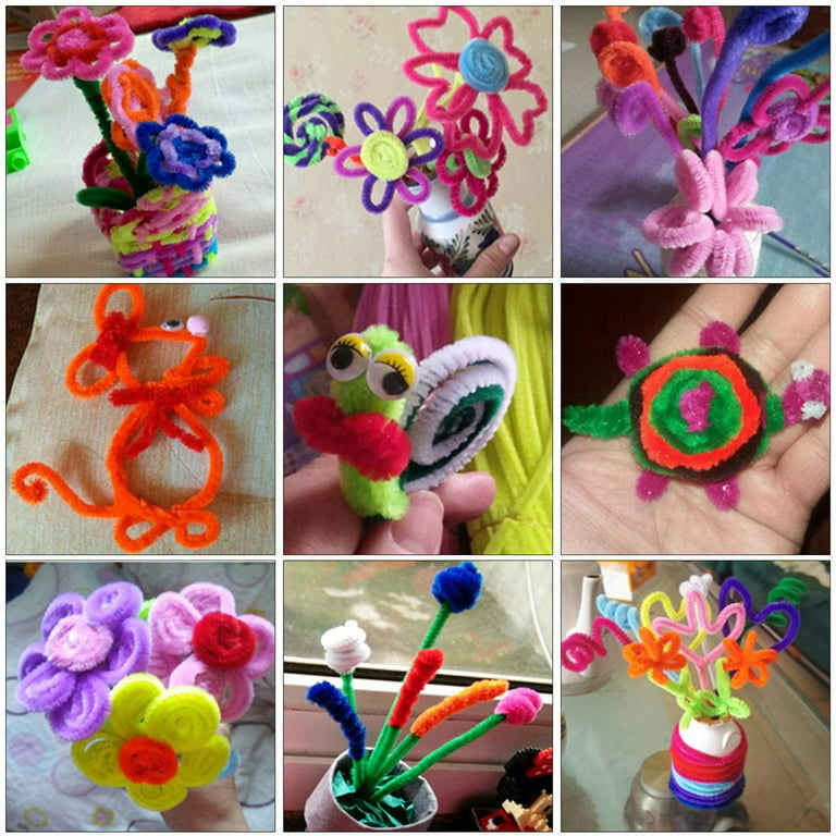 50X Purple Pipe Cleaners Chenille Stems Pipe Cleaner Stick Plain Colou –  Rainbowline Shop