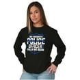 thumbnail image 3 of Favorite Police Officer Calls Me Mom Women's Long Sleeve T Shirt Brisco Brands S, 3 of 6