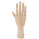 thumbnail image 4 of Mano de madera, modelo de mano de madera articulada con rotación, mano articulada, resistente y duradera, 4 of 14