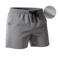 thumbnail image 2 of YUSHOW Men's Athletic Shorts Mesh Workout Gym Activewear 5'' Inseam Shorts with Pockets,L, 2 of 8