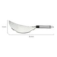 thumbnail image 4 of Stainless Steel Crescent Pan Pot Strainer Spaghetti Pasta Fry Drainer Handheld Kitchen Utensil, 4 of 8