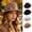 Khaki, variant on Women's Western Flat Top Fedora Hat, Vintage Felt Jazz Hat with Metal Studded Band, Casual British Style Wide Brim Hat for Fall Winter(Khaki)