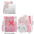 thumbnail image 3 of Nice Choice Cute Toddler Backpack Baby Girls Preschool Daycare Backpack Bookbag Schoolbag Gifts for Kids Little Girls(Nerwhal), 3 of 6