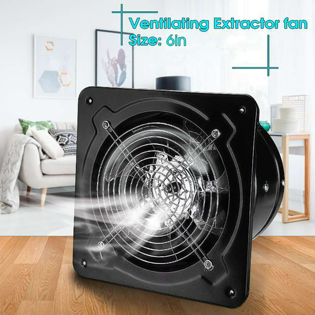 6 inch Fan Through-wall installation Ventilation Fan 110V Exhaust Smoke Fan for Kitchen,Bathroom,Toilets,Garage Shopping Mall and Office by WJFORLION" -