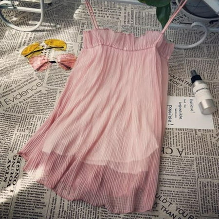 

Women Retro tops sleeve top fashion Pleated Wrapped Chest Slim Knitting Vest Bottoming Stretch Sling Camisole