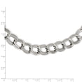 thumbnail image 3 of Stainless Steel Curb Chain Styles Necklace Chisel Polished and Textured Link 17.5 inch 11 mm, 3 of 4