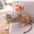 thumbnail image 1 of 30-120 cm Lifelike Tiger & Leopard Plush Toys Soft Wild Animals Simulation White Tiger Jaguar Doll Children Kids Birthday Giftsbrown leopard40cm Deng Xun unisex, 1 of 2