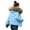 Sky Blue, variant on Lightweight Hooded Thermal Jacket for Women, Short Winter Warm Coat with Zipper Pockets, Ideal for Outdoor Activities and Casual Wear