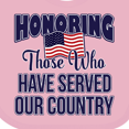 thumbnail image 4 of Inktastic Veterans Day Military Honoring Those Who Serve Boys or Girls Baby Bib, 4 of 4