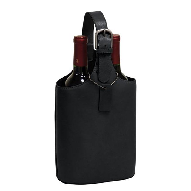 Preferred Nation P7064.BLACK Caddy Bouteille de Vin Double, Noir