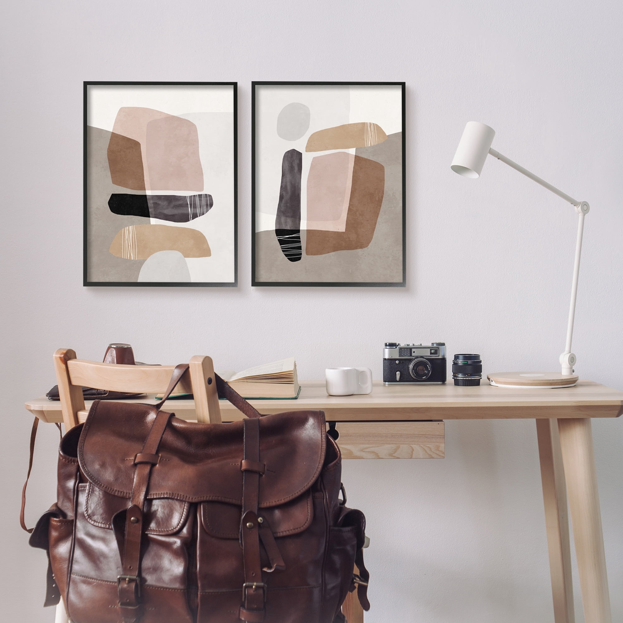 Stupell Industries Abstract Nature Rock Balancing Transparent Collage ,16 x 20, Design by Nina Blue