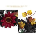 thumbnail image 6 of CuiLiyq Halloween Sunflower Candle Ring, Artificial Mixed Maple Leaf Table Wreath, Fireplace Mantel Centerpiece, Dining Table Decor, Holiday Party Ornament, 6 of 9