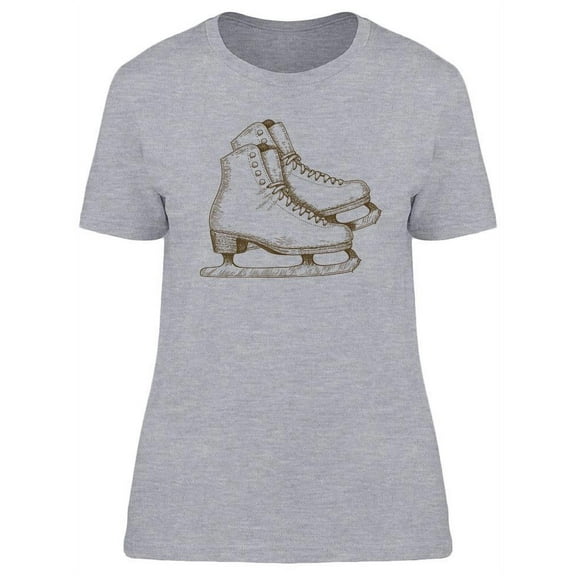Antique Ice Skates T-Shirt Women -Image by Shutterstock, Female Medium