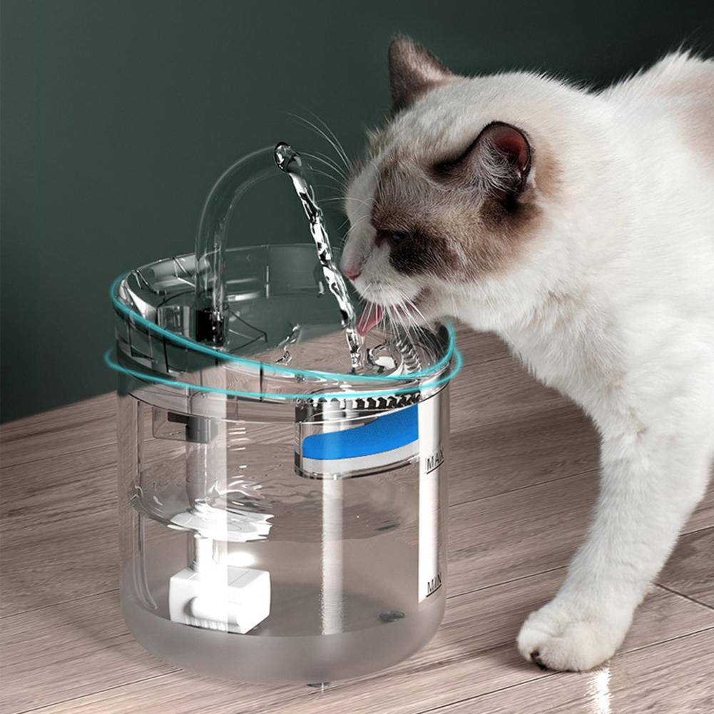 Yucurem 15PCS Pet Water Fountain Replacement Filter Upgrade Cat Fountain Filter Arc-Shaped Water Fountain Filters with 4 Filtration System for Dog Kitty Spout Cat Fountain
