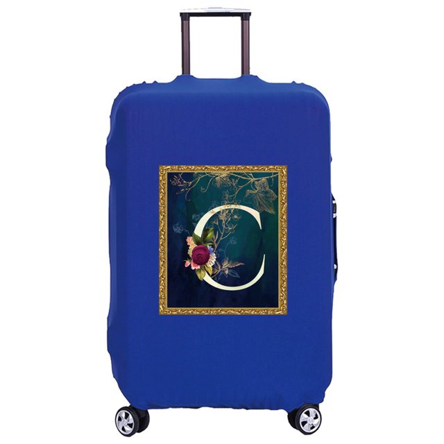 New Travel Suitcase Luggage Covers Protective Covers Scratch Proof Dust Cover Reusable Dust Cover Flower Pattern Series 8flowerC L