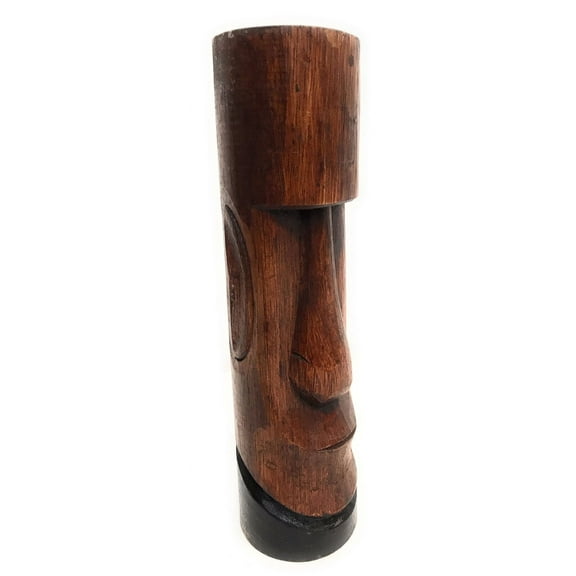 Moai Easter Island Tiki Totem 10" - Hand Carved | #dpt537125