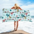 thumbnail image 4 of COM1950s 2-Pack Microfiber Beach Towels - 59"x29.5" Quick-Dry Sandproof, Lightweight Oversized Towels for Swimming, Yoga, Travel & Beach (Multicolor), 4 of 7