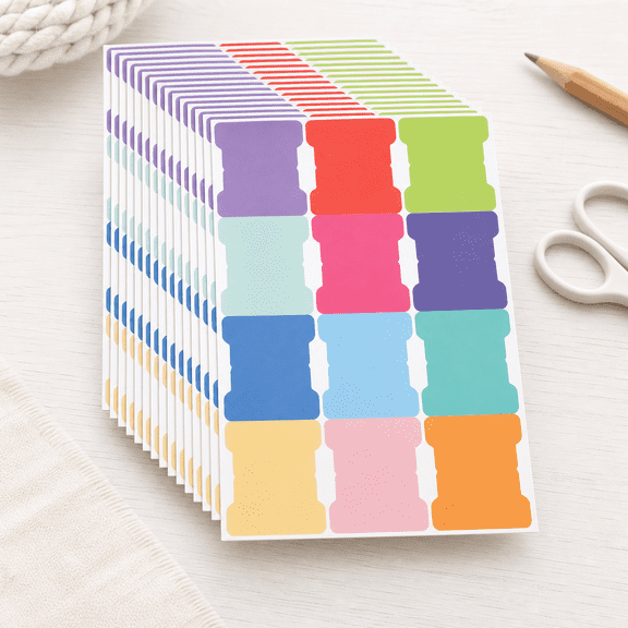 240‑Piece Sticky Index Tabs Set – 20 Sheets of Double‑Sided Writable Page Markers, Rainbow Colored Self‑Adhesive Flags for Books, Planners, and File Labeling
