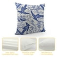 thumbnail image 4 of Wuche Chinoiserie Blue And White Porcelain Lumbar Throw Pillow Covers Canvas Pillow Case Vintage Chinese Style Oriental Floral Pattern Cushion Covers Farmhouse for Couch Living Room Holiday Decor, 4 of 5