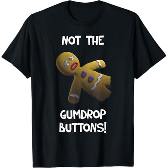Shrek Gingerbread Man Not The Gumdrop Buttons T-Shirt