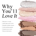 thumbnail image 6 of Highlighter Makeup , High Glossy  Illuminator ,  Shimmer Smooth Baked  with  Glow Finish, Facial Glitter Lasting Sparkling Luminizers Highlighter-SUN GLOW, 6 of 6