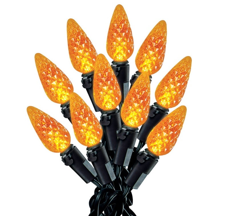 Celebrations 3132471 LED C6 Halloween Lights, 50 Count