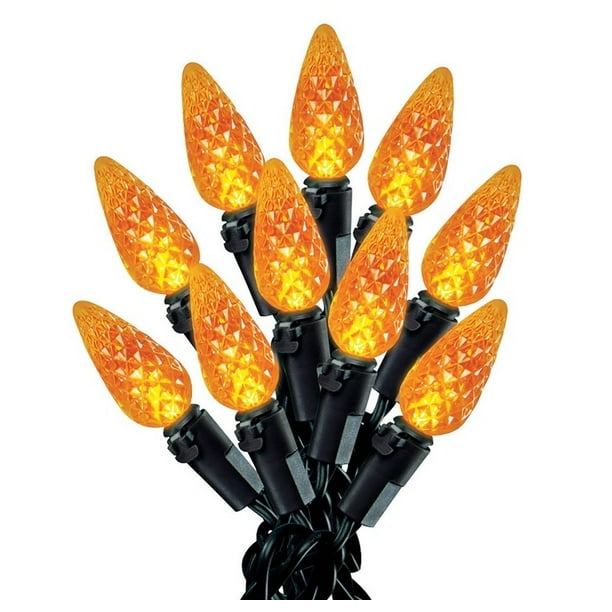 Celebrations 3132471 LED C6 Halloween Lights, 50 Count