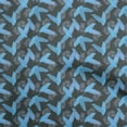 thumbnail image 1 of oneOone Polyester Spandex Dark Gray Fabric Leaves Sewing Craft Projects Fabric Prints By Yard 56 Inch Wide, 1 of 5