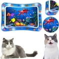 thumbnail image 4 of Tummy Time Water Play Mat Sensor Playmat Sensorial Con Pescado para Bo Gatos Interiores Rojos, 4 of 9