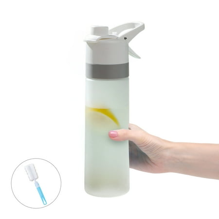 

Sports Water Bottle Spray Cooling Bottle with Straw 2 in 1 Spray Water Bottle To Quench Thirst Cool Down Quickly For Fitness Travel Running Hiking Bikcycled